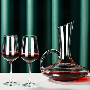 红酒杯套装家用高脚杯创意大号喝葡萄酒杯醒酒器水晶玻璃酒具杯子