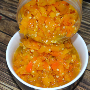 湖南南县特产农家手工自制黄色剁辣椒1kg下饭菜剁椒酱鱼头酱