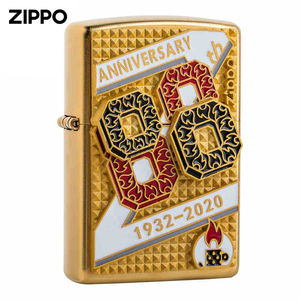 000人付款淘宝之宝正版zippo打火机煤油防风88周年限量纪念款古银紫铜