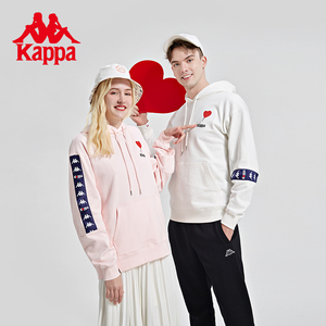 Kappa卡帕串标套头帽衫新款情侣男女运动卫衣休闲外套K0CW2MT99