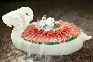 创意树脂羊餐具刺身盘冰盘自助餐特色蒙餐菜盘火锅店牛羊肉商用盘