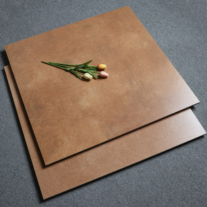 咖啡色复古瓷砖800x800客厅商场棕色仿古砖火锅店餐厅防滑地砖