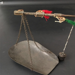 仿古纯铜老式点子称克称药店中药房中草药称盘铜秤复古老物件收藏