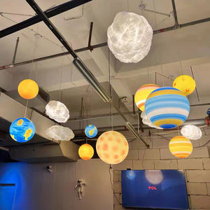 婚庆星球灯吊灯八大九大行星太阳地球月亮星空装饰灯婚礼舞台布置