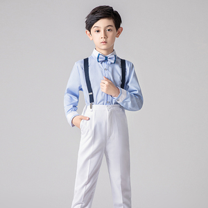 儿童礼服小男孩表演主持人花童男童钢琴合唱服幼儿园毕业演出服装