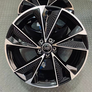 正品宏鑫锻造奥迪rs7改装a7轮毂鳄鱼皮龙鳞20寸亮黑abt轻量化合金