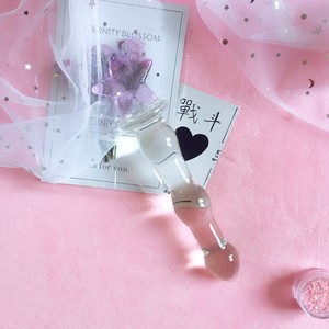 仙女棒可爱水晶玻璃女生滋味棒粉色少女心私物饰品饥渴生日按摩