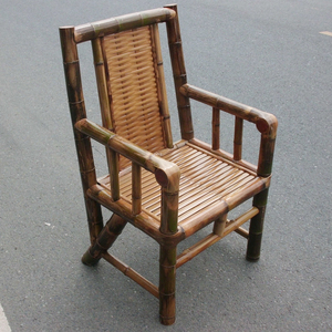 竹椅子靠背椅仿古太师椅竹椅手工餐椅竹家具休闲椅农家乐茶馆竹椅