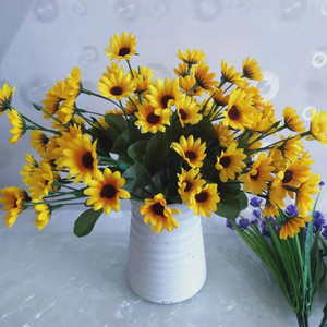 仿真花向日葵太阳花小花室内装饰小花假花小雏菊插花摆件小野花