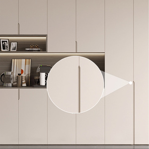 免拉手柜门定制鞋柜酒柜实木衣柜橱柜门订制订做钢化玻璃门百叶门