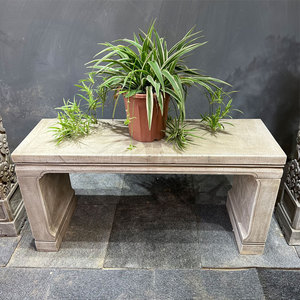 石桌长条花台石凳仿古条几汉白玉盆景台花架长方形台案寺庙供桌