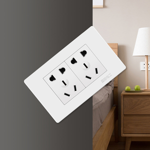 国际电工118型开关插座面板墙壁家用六孔多孔家用空白十孔一二位