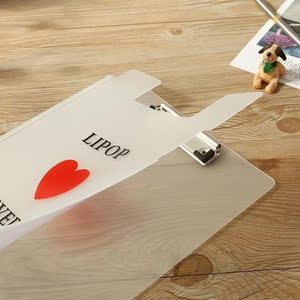 本夹子幼儿园女塑料小学生a4竖透明童双面书文具用板清新纸壳黑