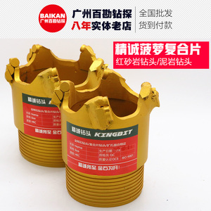 菠萝复合片飞机羊角扩孔钻头厂家直销pdc勘探钻探水井 不包邮