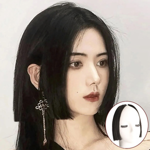 假发女刘海中分八字刘海公主切假发片日系二次元姬发鬓角隐形无痕