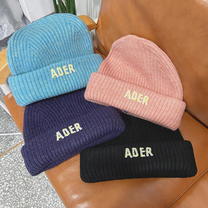 ader error男女帽子羊毛线帽logo刺绣秋冬王嘉尔同款个性时尚休闲
