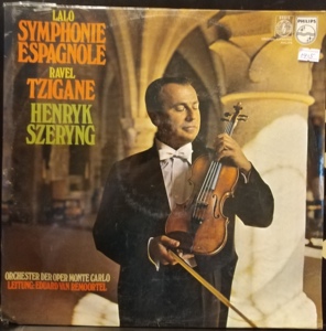 拉罗 西班牙交响曲  拉威尔小提琴作品 谢林 西德版 lp 黑胶唱片