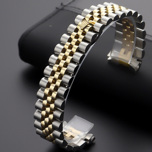 劳力士k金表链男 日志型16233 18k金表链rolex手表带配件20mm21mm