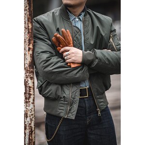 复古情侣款ma1飞行夹克壮志凌云阿汤哥同款外套