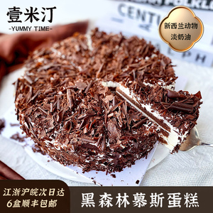 壹米汀8英寸黑森林巧克力冷冻蛋糕商用 咖啡厅慕斯蛋糕动物奶油