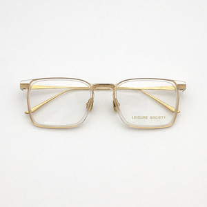 lei鼎级逸品 18k金 文艺方框 精致气质 中大脸 近视眼镜框架男女