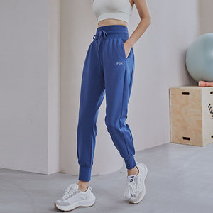 运动裤女宽松显瘦收口束脚休闲卫裤训练跑步健身裤高腰瑜伽长裤秋