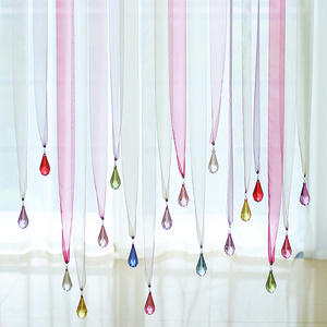 米家创意纱帘珠帘门帘窗帘珠帘面纱婚庆a珠帘日式门帘北欧门帘珠.