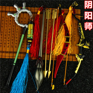 阴阳师周边青行灯 判官点墨夺魂 源博雅弓箭白狼弓箭合金模型玩具