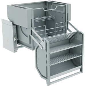 厨房吊柜升降拉篮橱柜下拉式升降机厨柜v下拉篮双层置物架