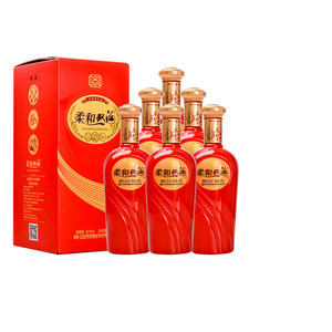 柔和双沟红精品42度450ml*6瓶整箱浓香型白酒 家用年货送礼