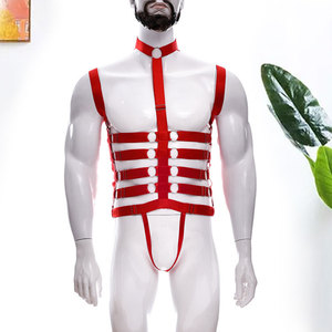 000人付款淘宝男生体育生肌肉男型男露doi蕾丝胸罩乳罩男挂脖束缚诱惑