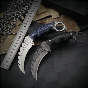 代工麒麟爪刀爪子刀战术特战刀防身冷兵器随身csgo战狼鹰爪一体钢