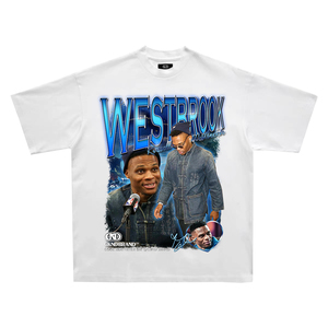 cknd唐装威少vintaget恤人像短袖篮球nba美式嘻哈复古重磅棉上衣