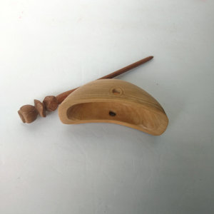 道用品 绣品  法器 帽子枣木偃月冠月牙冠皇冠 小号7x2.