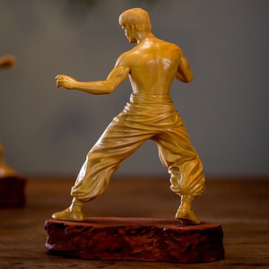 李小龙手办人偶礼物电影模型摆件创意工艺品截拳道玩偶办公室收藏