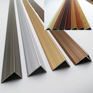 加厚7字l型铝合金 木地板收口条楼梯防滑铜条地毯门口直角包角