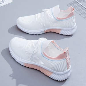 品牌休闲鞋女夏季款轻便透气鞋百搭网面运动鞋休闲小白鞋2022新款