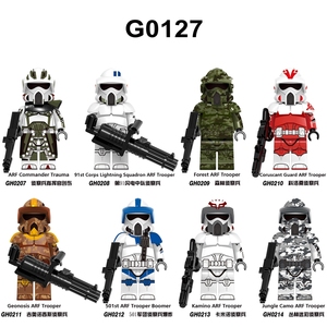 G0127星战系列电视电影森林科洛桑侦察兵拼插积木人仔玩具袋装