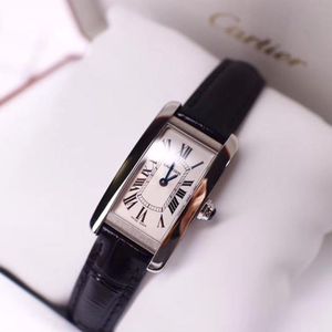 全球联保卡地亚cartier坦克tank系列时尚自动机械女表wsta0017