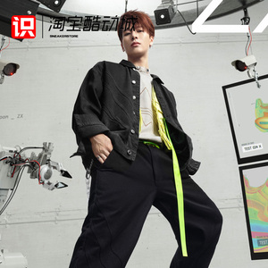 阿迪达斯三叶草男子运动休闲王嘉尔同款牛仔外套gn3292 gn3314