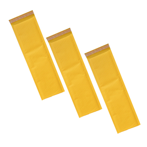 长条形包装袋黄色牛皮纸气泡信封泡沫袋批发120*430每箱350个