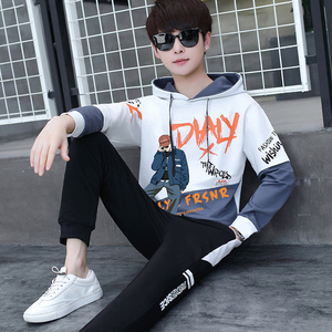 13青少年春秋季卫衣15岁帅气男孩套装14初中小学生12大童秋装外套