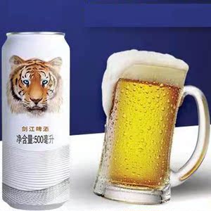 8度麦香淡爽德国风味剑江纯酿白啤酒500ml*9罐装自然发酵型精品