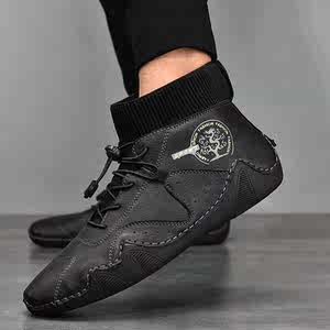 大白鲨jdv男鞋官方旗舰店专柜正品19秋冬莫测卡门jdv快魚正装皮鞋