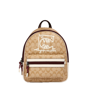 coach/蔻驰新款女士vale系列pvc配皮小怪兽涂鸦小号双肩包 1509