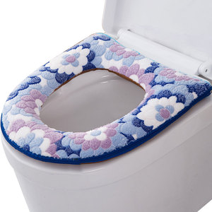 马桶盖软坐垫加厚垫子u型卫生间做便垫2023新款坐便器套家用冬季