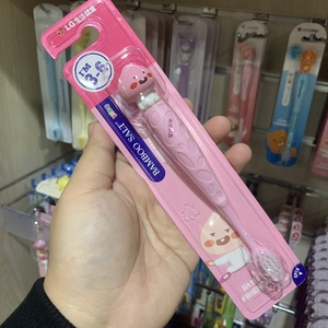 韩国进口可爱LG儿童牙膏 卡通立体3-6岁 6-12岁分段学生软毛牙刷
