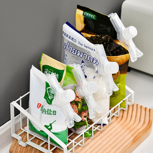 日本食品封口夹厨房调料出料嘴奶粉燕麦调味料食品袋密封防潮夹子