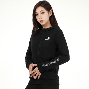 puma彪马外套女2021秋季新款运动服休闲防风连帽上衣夹克女847704
