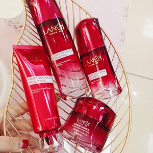 兰茜璟秀酵母菌水感微雕洁面膏彭彭水拍拍乳精华爆水霜温和护肤品